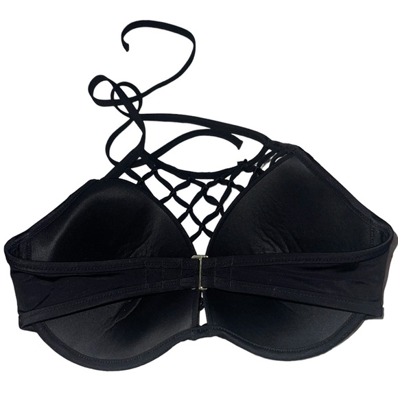 Shade and Shore netted halter bathing suit bikini top - Picture 2 of 3